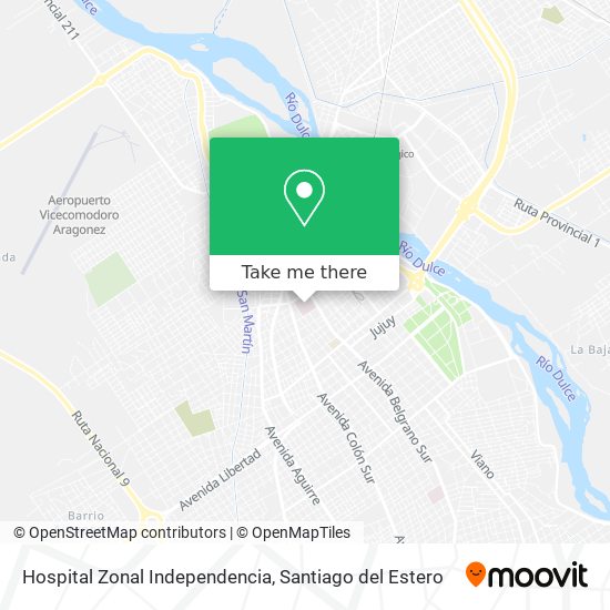 Hospital Zonal Independencia map