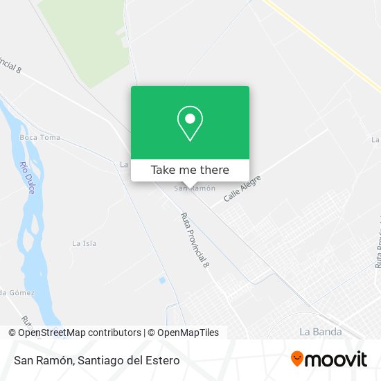 San Ramón map