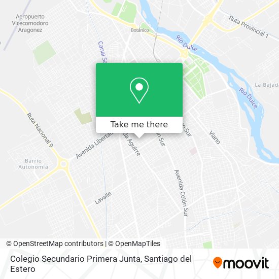 Mapa de Colegio Secundario Primera Junta