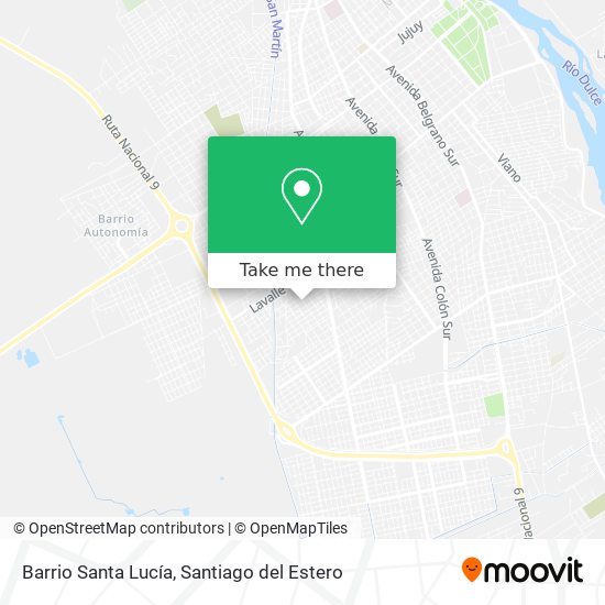 Mapa de Barrio Santa Lucía