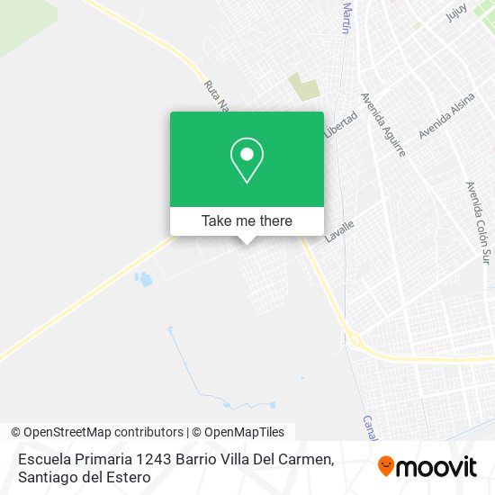 Escuela Primaria 1243 Barrio Villa Del Carmen map