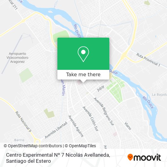 Mapa de Centro Experimental Nº 7 Nicolás Avellaneda