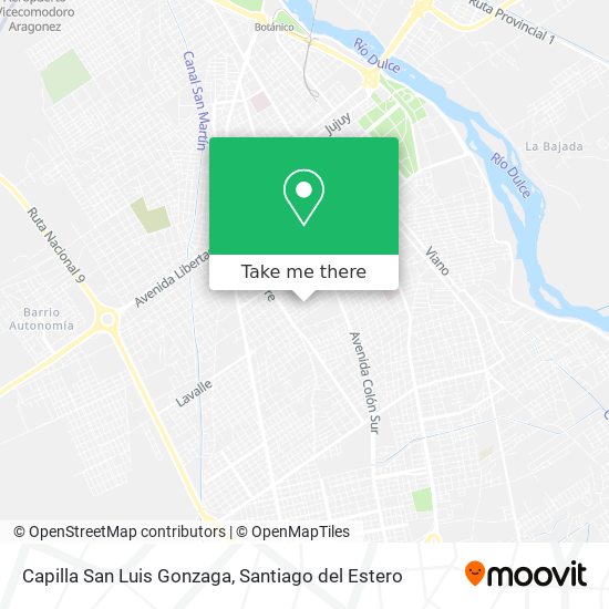 Capilla San Luis Gonzaga map