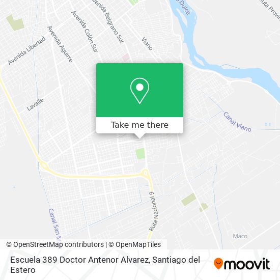 Escuela 389 Doctor Antenor Alvarez map