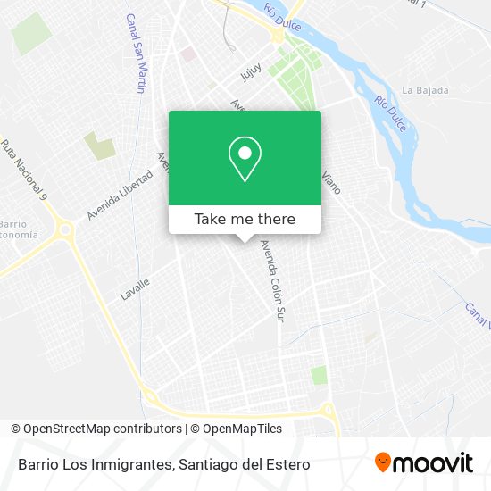 Mapa de Barrio Los Inmigrantes