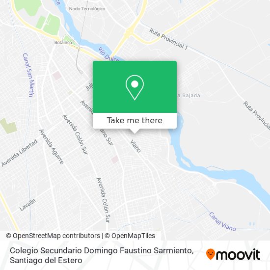 Mapa de Colegio Secundario Domingo Faustino Sarmiento