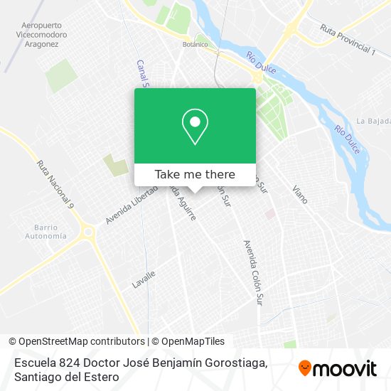 Escuela 824 Doctor José Benjamín Gorostiaga map
