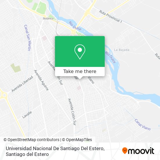 Universidad Nacional De Santiago Del Estero map