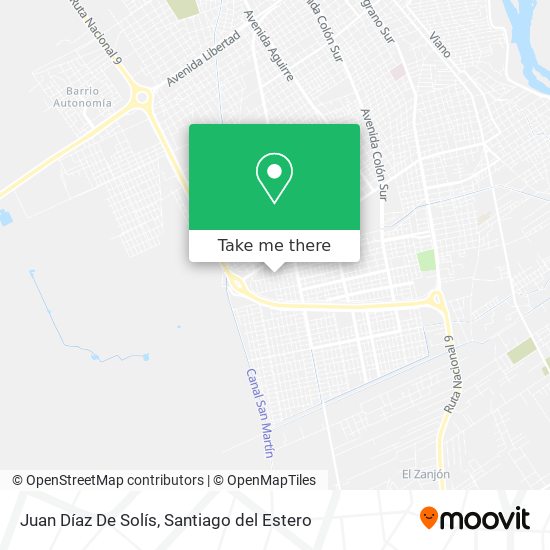 Juan Díaz De Solís map