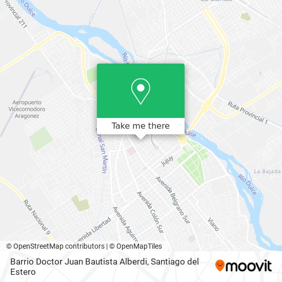 Barrio Doctor Juan Bautista Alberdi map
