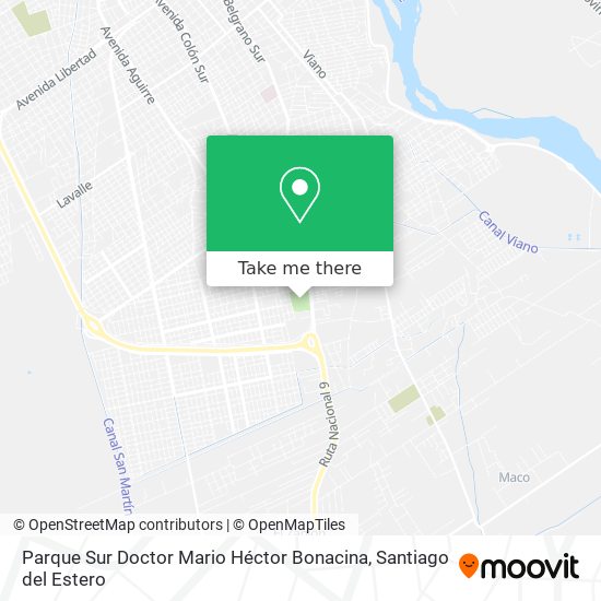 Parque Sur Doctor Mario Héctor Bonacina map