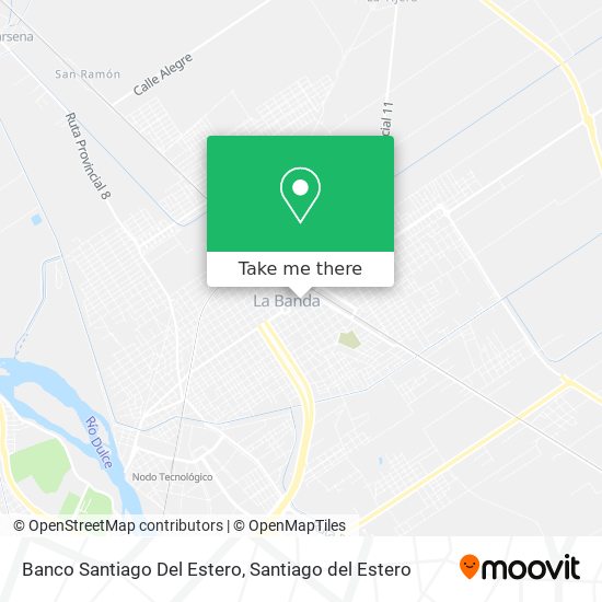 Mapa de Banco Santiago Del Estero