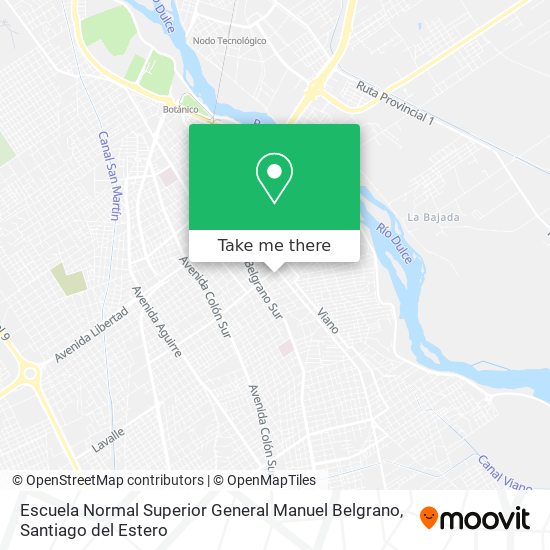 Escuela Normal Superior General Manuel Belgrano map