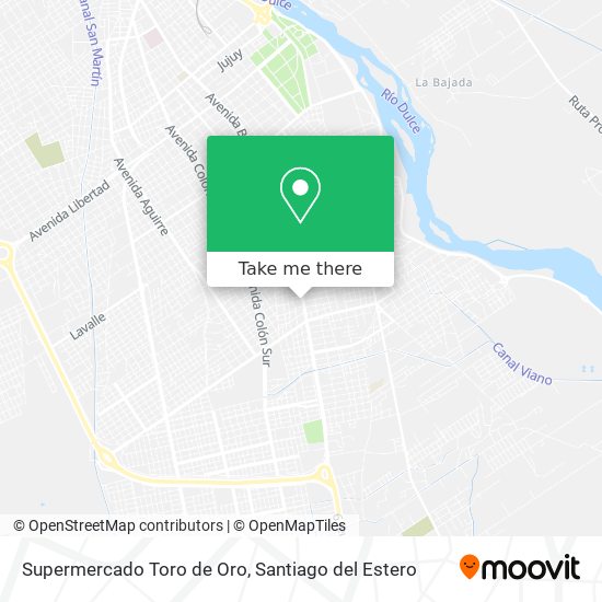Supermercado Toro de Oro map