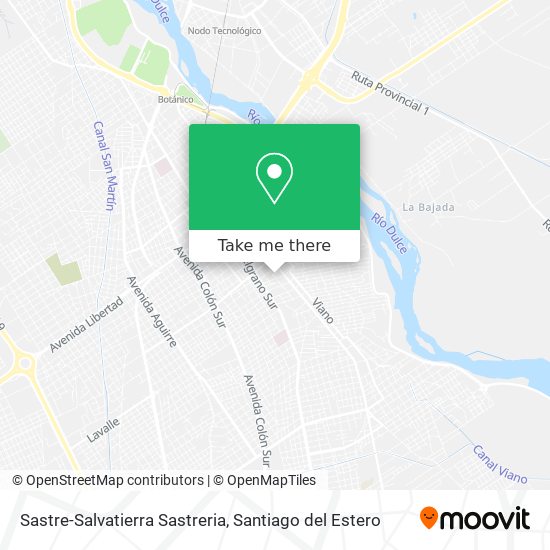 Mapa de Sastre-Salvatierra Sastreria