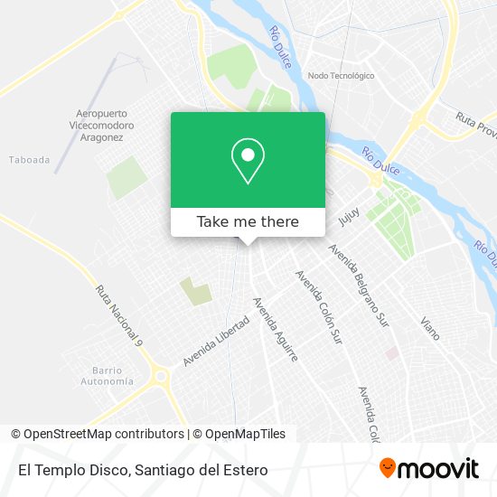 Mapa de El Templo Disco