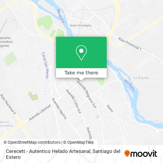 Mapa de Cerecett - Autentico Helado Artesanal