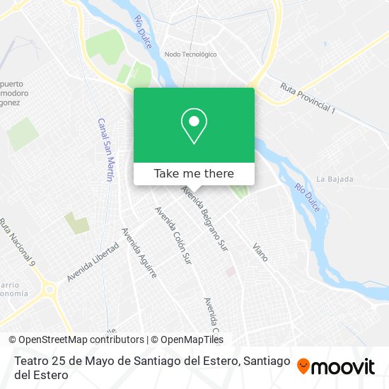 Teatro 25 de Mayo de Santiago del Estero map
