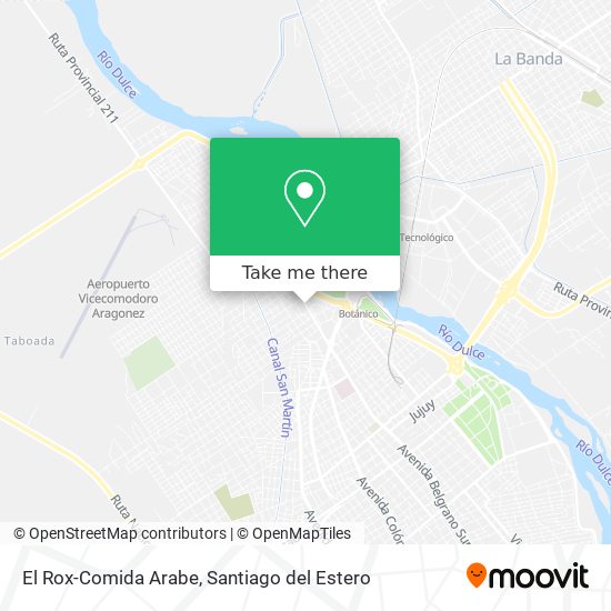 Mapa de El Rox-Comida Arabe