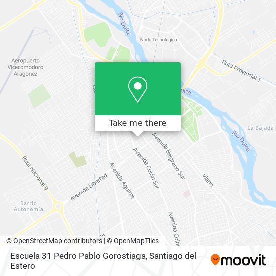 Escuela 31 Pedro Pablo Gorostiaga map