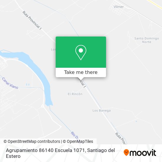 Mapa de Agrupamiento 86140 Escuela 1071