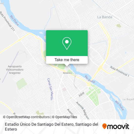 Mapa de Estadio Único De Santiago Del Estero