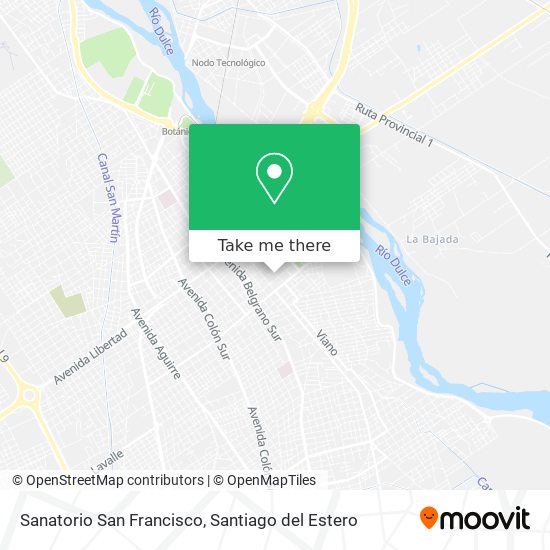 Sanatorio San Francisco map