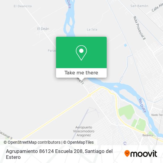 Agrupamiento 86124 Escuela 208 map
