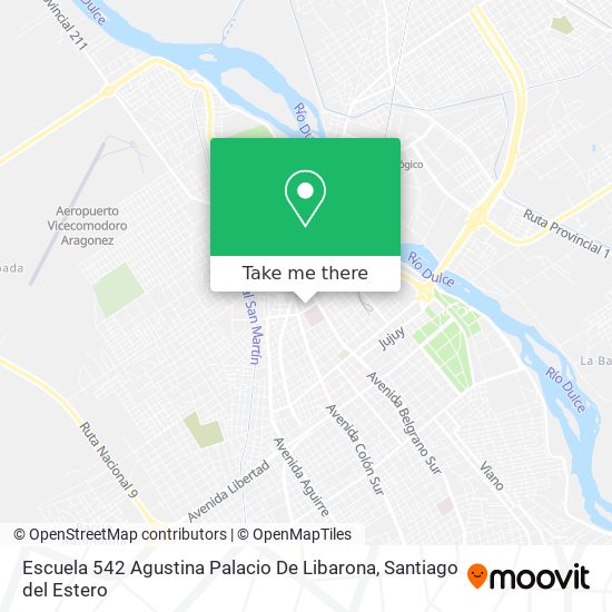 Mapa de Escuela 542 Agustina Palacio De Libarona