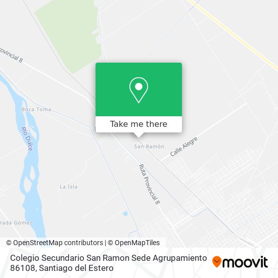 Colegio Secundario San Ramon Sede Agrupamiento 86108 map