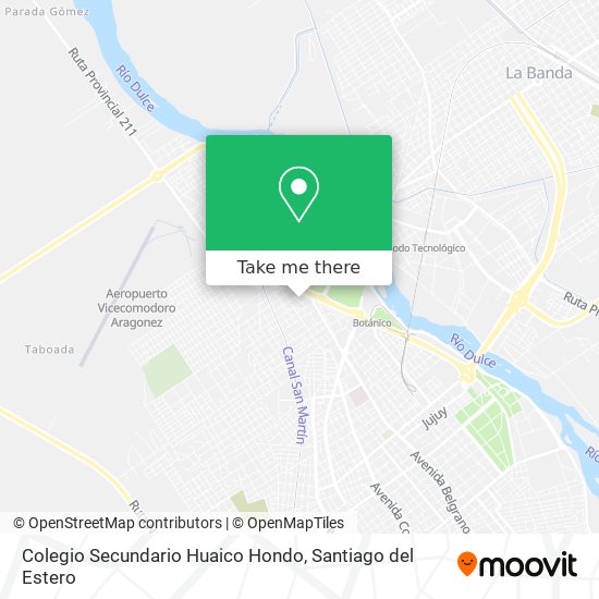 Mapa de Colegio Secundario Huaico Hondo