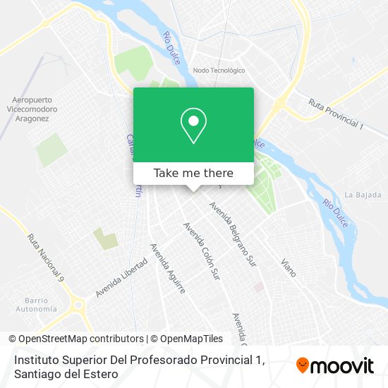 Instituto Superior Del Profesorado Provincial 1 map