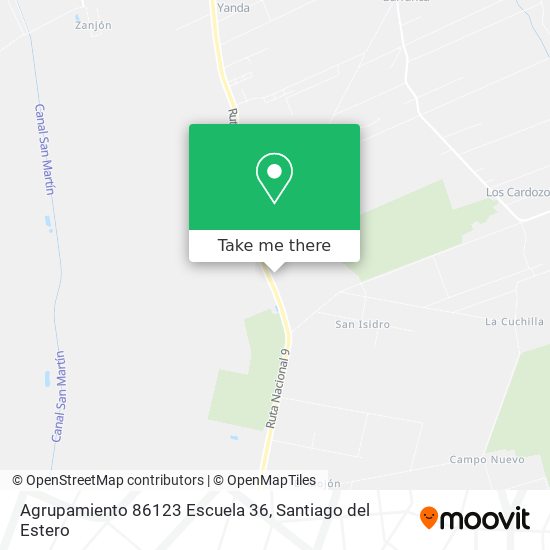 Agrupamiento 86123 Escuela 36 map