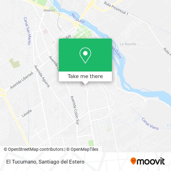El Tucumano map
