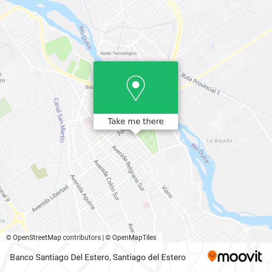 Mapa de Banco Santiago Del Estero