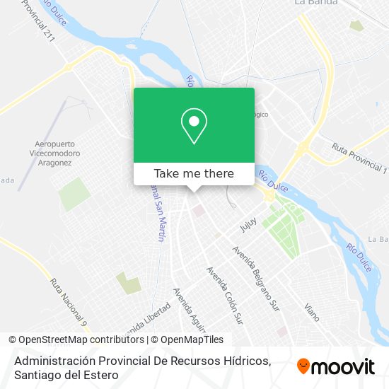 Administración Provincial De Recursos Hídricos map