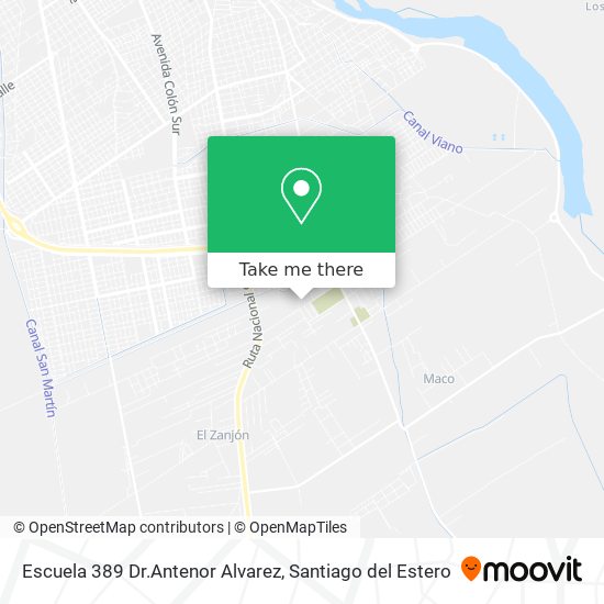 Escuela 389 Dr.Antenor Alvarez map