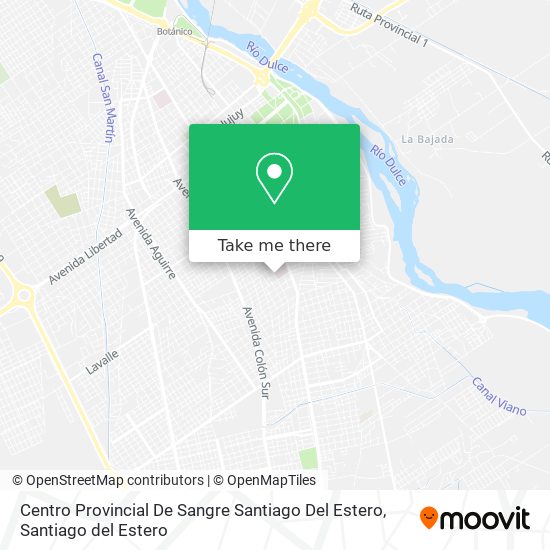 Centro Provincial De Sangre Santiago Del Estero map