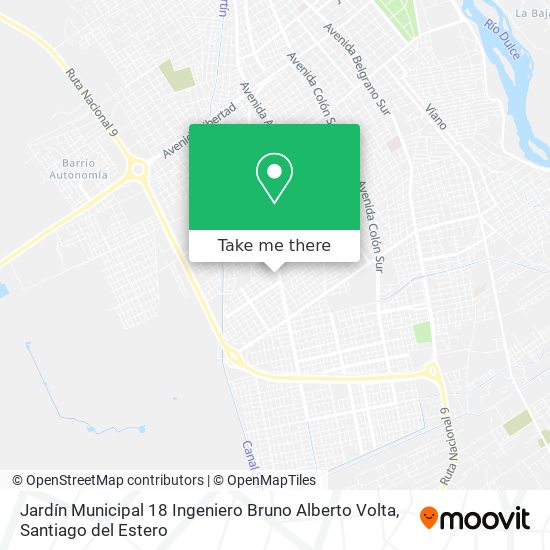 Jardín Municipal 18 Ingeniero Bruno Alberto Volta map