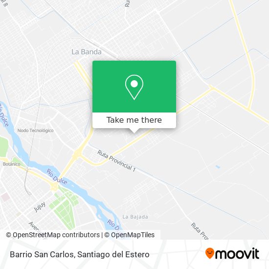 Mapa de Barrio San Carlos