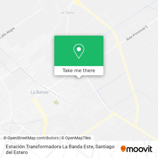 Estación Transformadora La Banda Este map