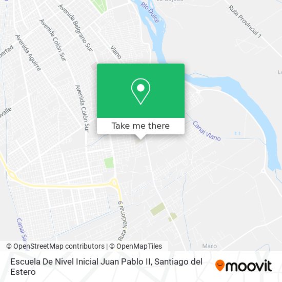 Escuela De Nivel Inicial Juan Pablo II map