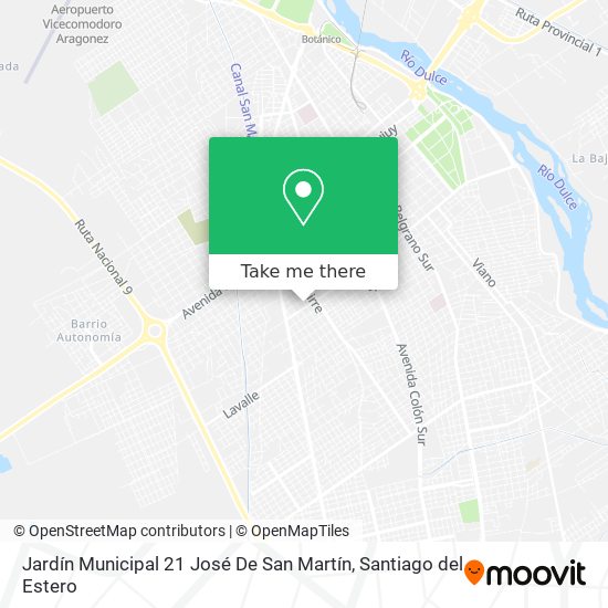 Jardín Municipal 21 José De San Martín map