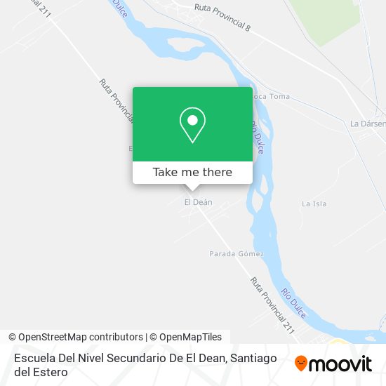 Mapa de Escuela Del Nivel Secundario De El Dean
