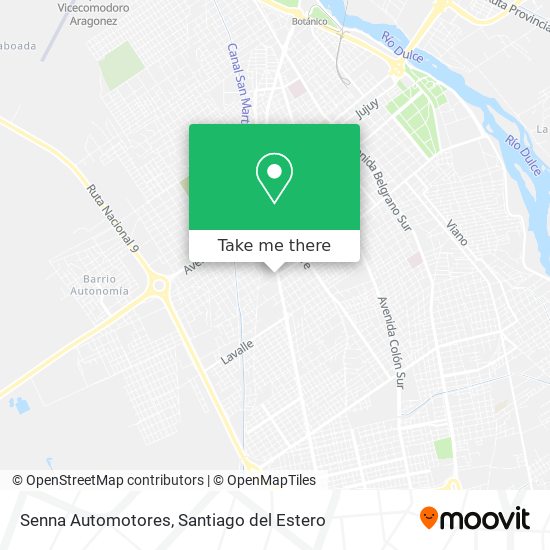Mapa de Senna Automotores