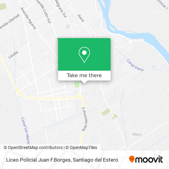 Mapa de Liceo Policial Juan F.Borges