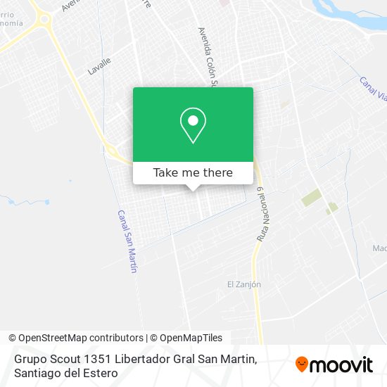 Grupo Scout 1351 Libertador Gral San Martin map