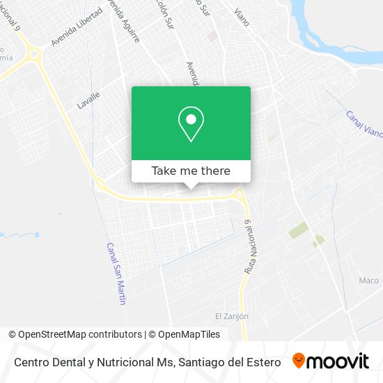 Centro Dental y Nutricional Ms map