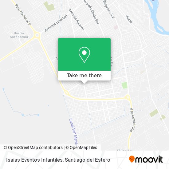 Mapa de Isaías Eventos Infantiles