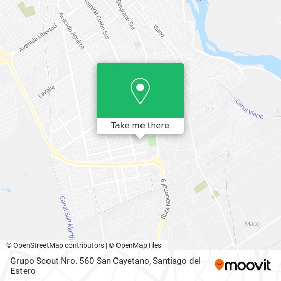 Mapa de Grupo Scout Nro. 560 San Cayetano